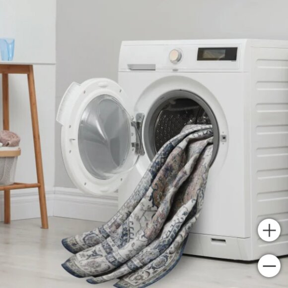 NEW! Wyatt & Ash Washable Indoor Area Rug, Geraldine 5'3" x 7'5" - Picture 2 of 6